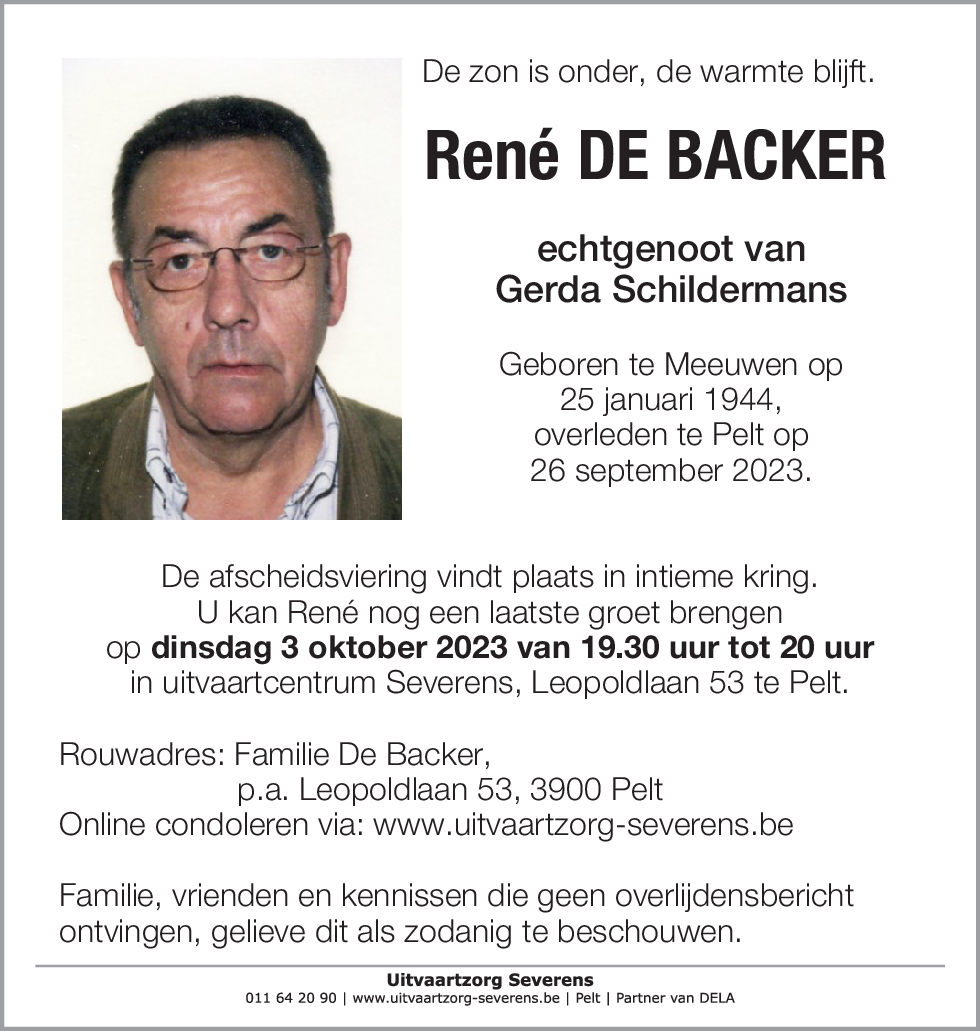 René De Backer