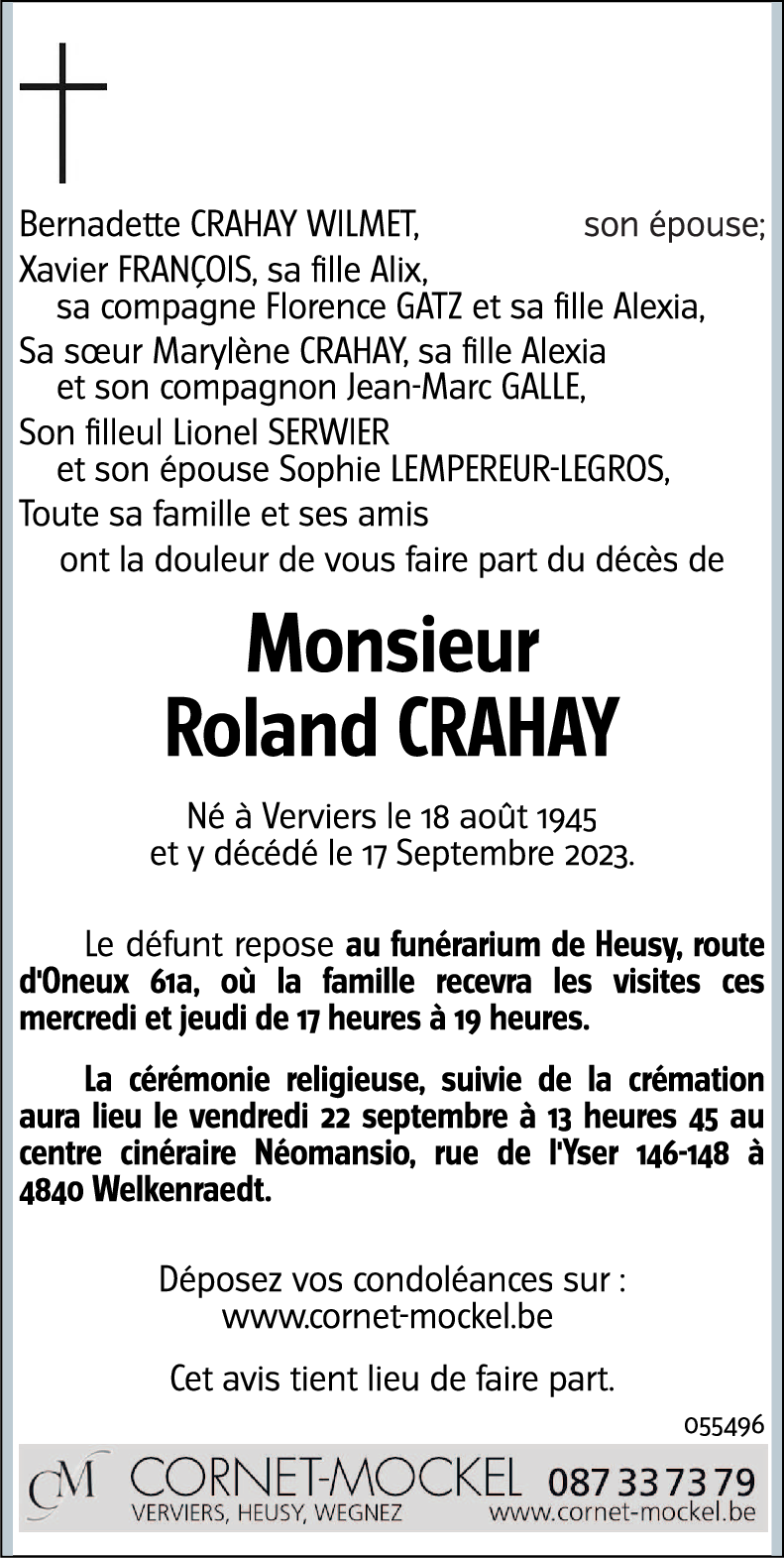 Roland CRAHAY