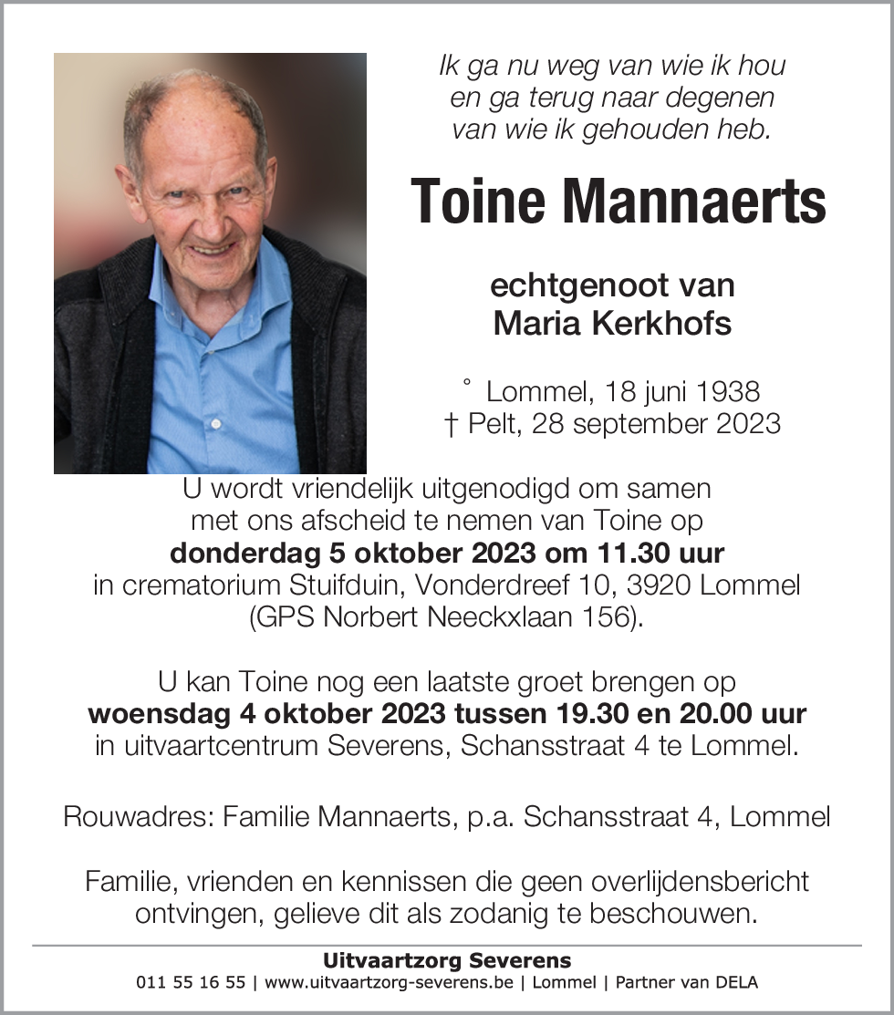Toine Mannaerts