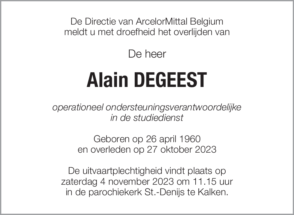 Alain Degeest