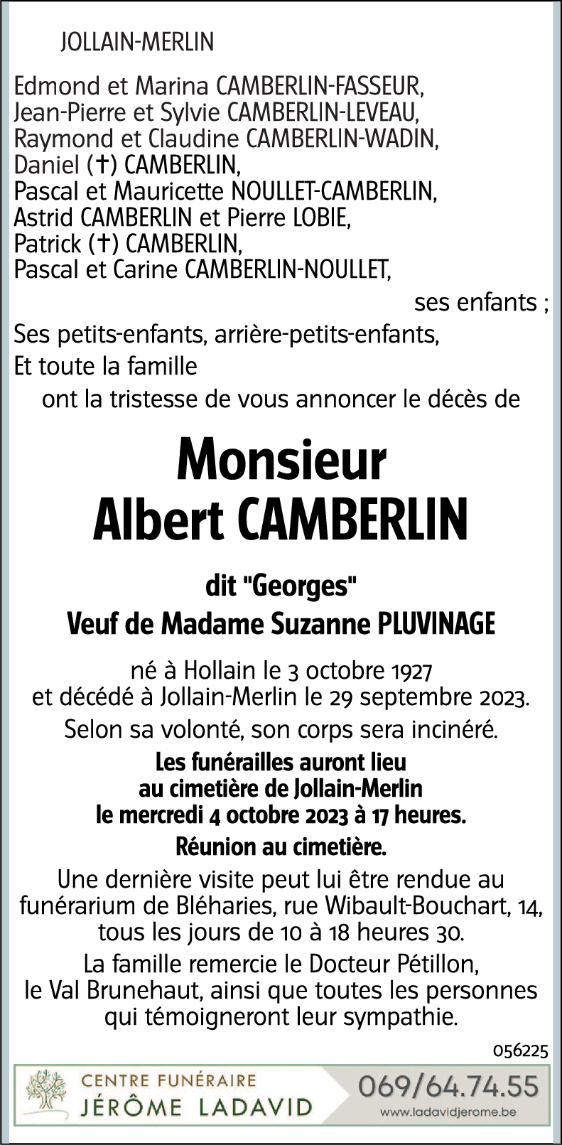 Albert CAMBERLIN