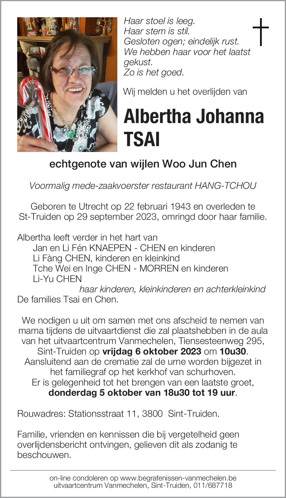 Albertha Johanna Tsai