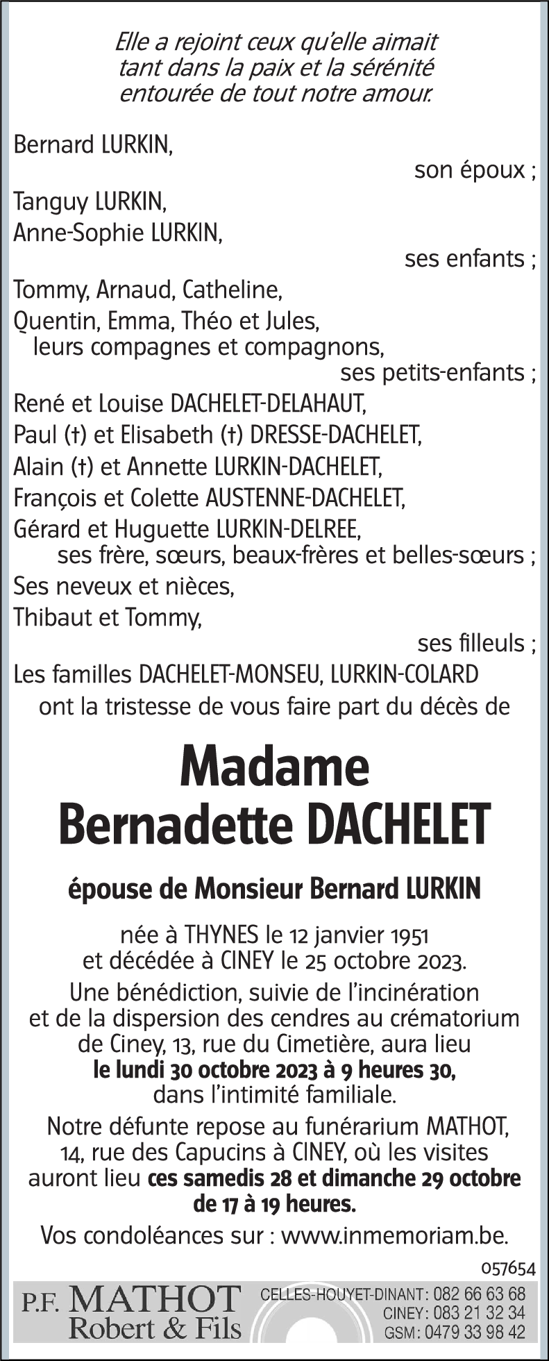 bernadette DACHELET