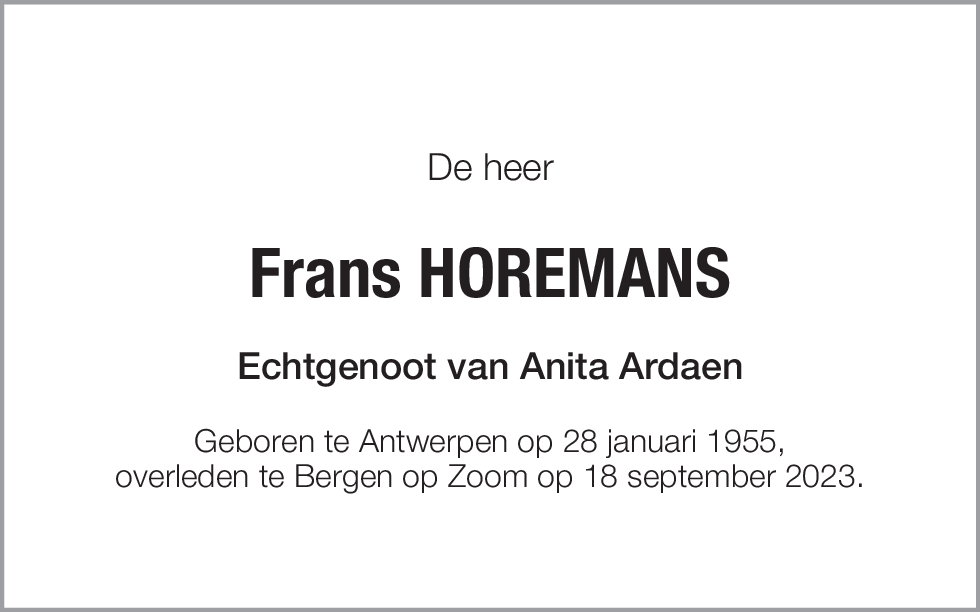 Frans Horemans