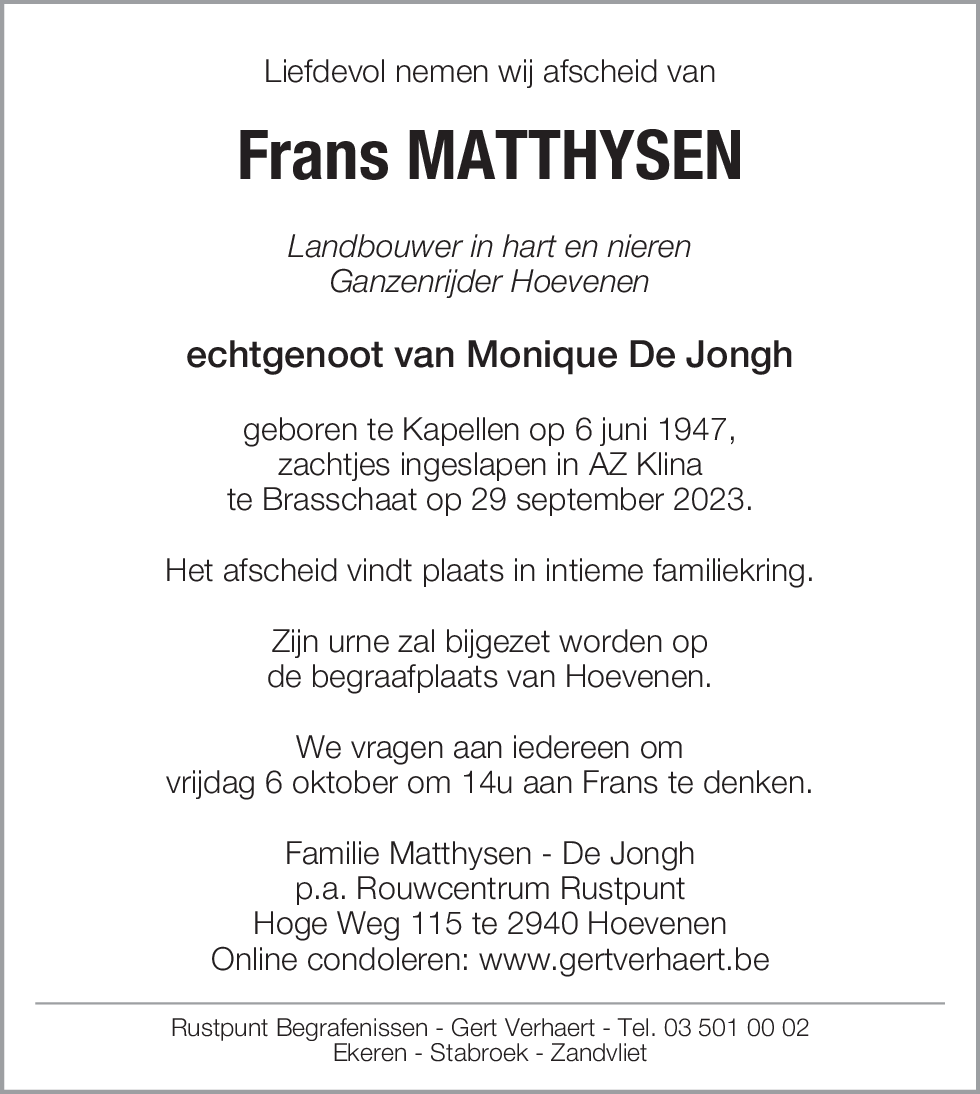 Frans Matthysen