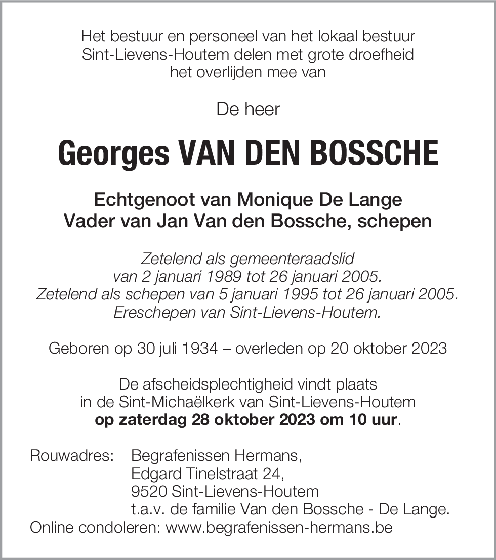 Georges Van den Bossche