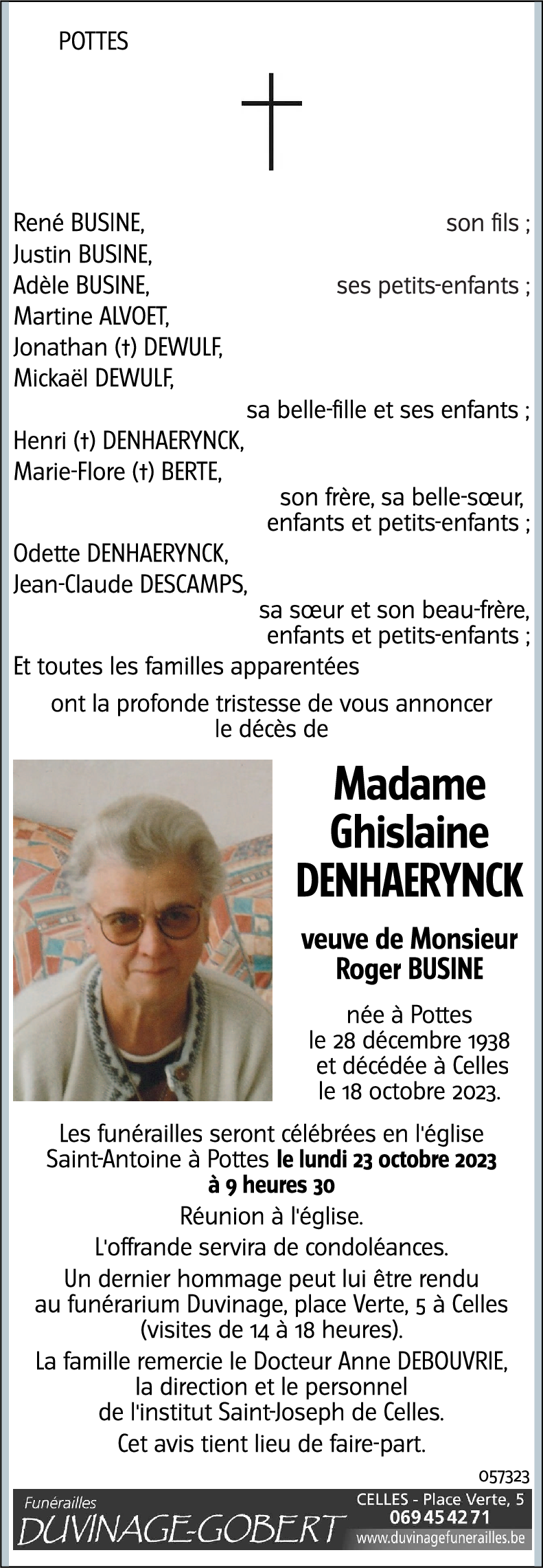 Ghislaine DENHAERYNCK