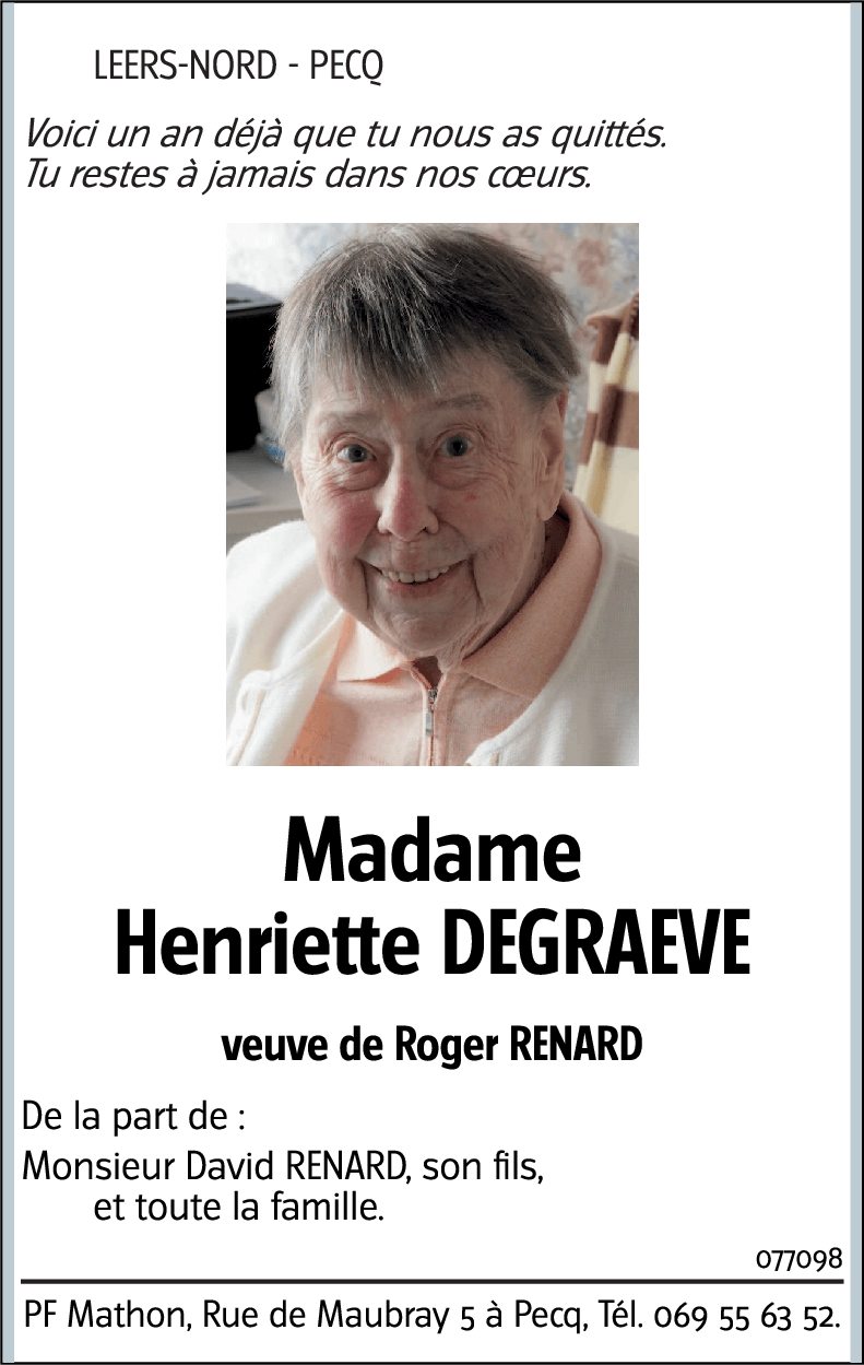 Henriette DEGRAEVE