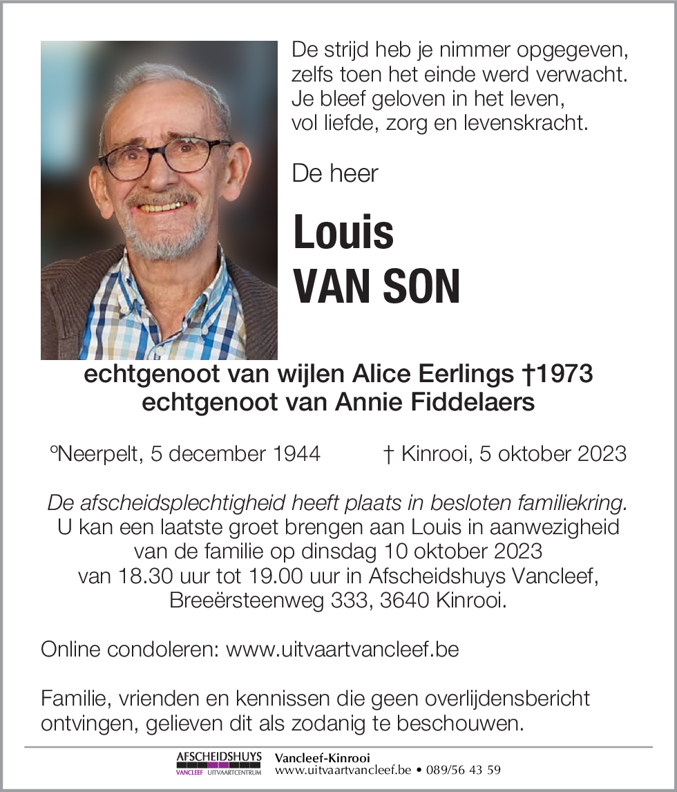Louis Van Son