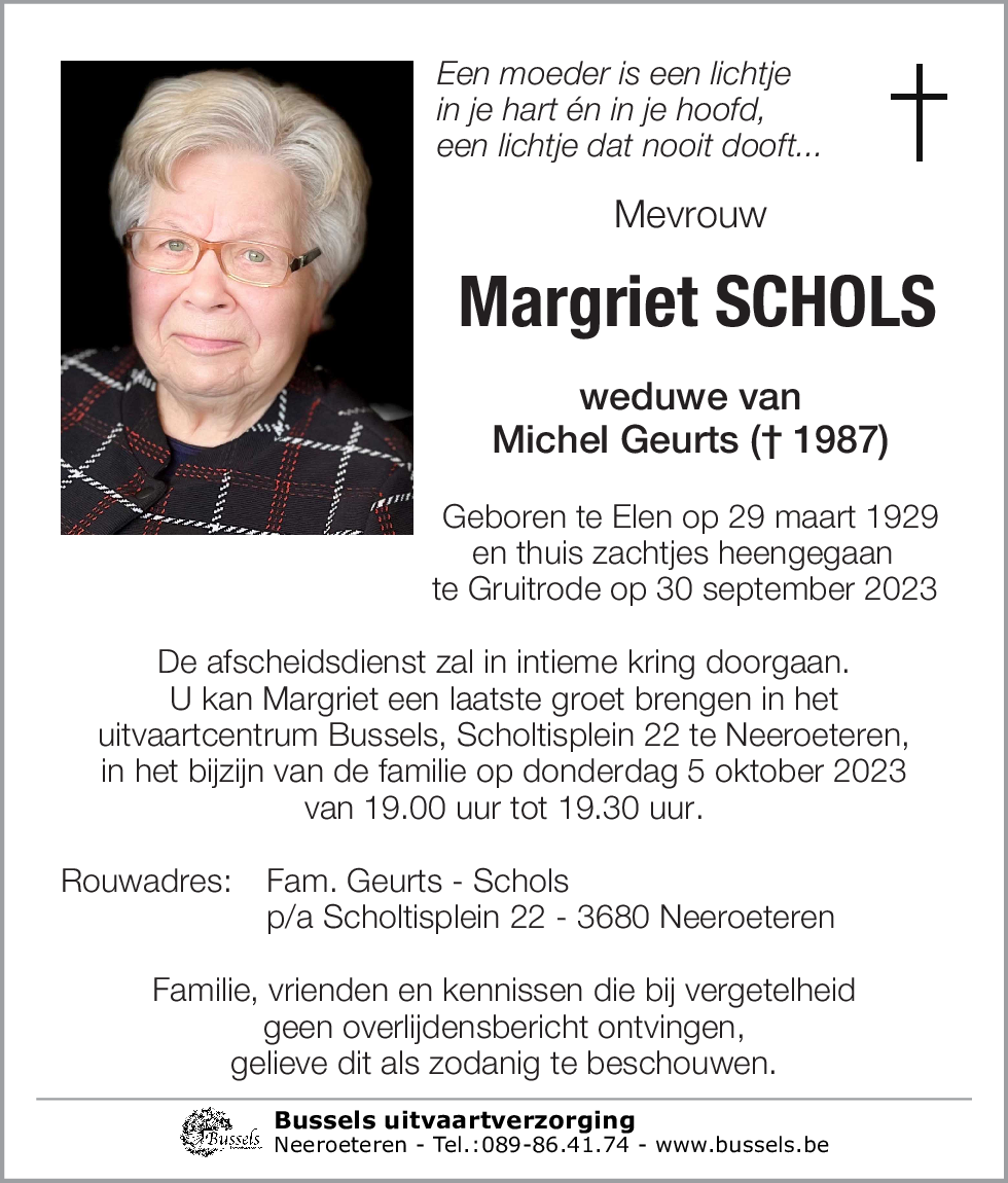 Margriet SCHOLS