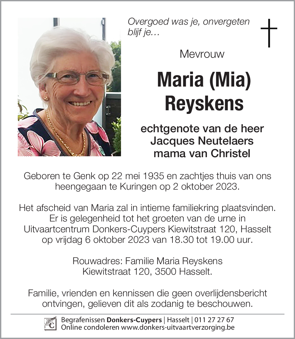 Maria (Mia) Reyskens