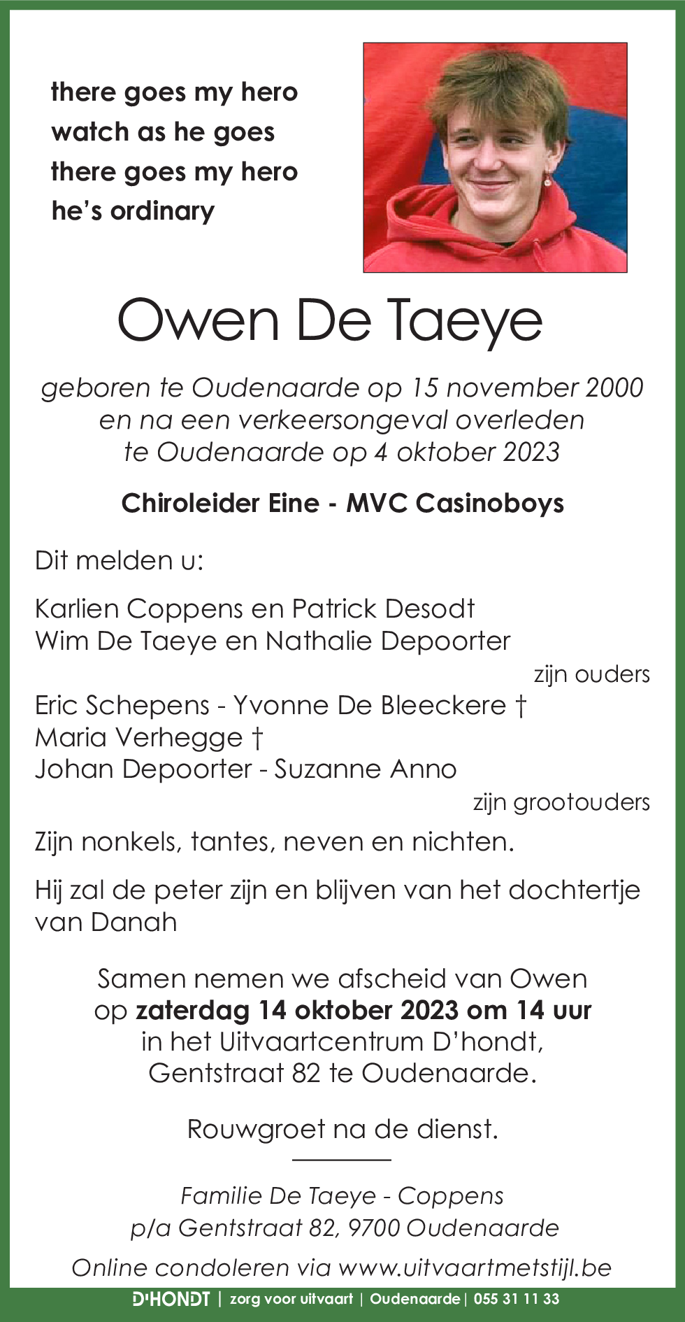 Owen De Taeye