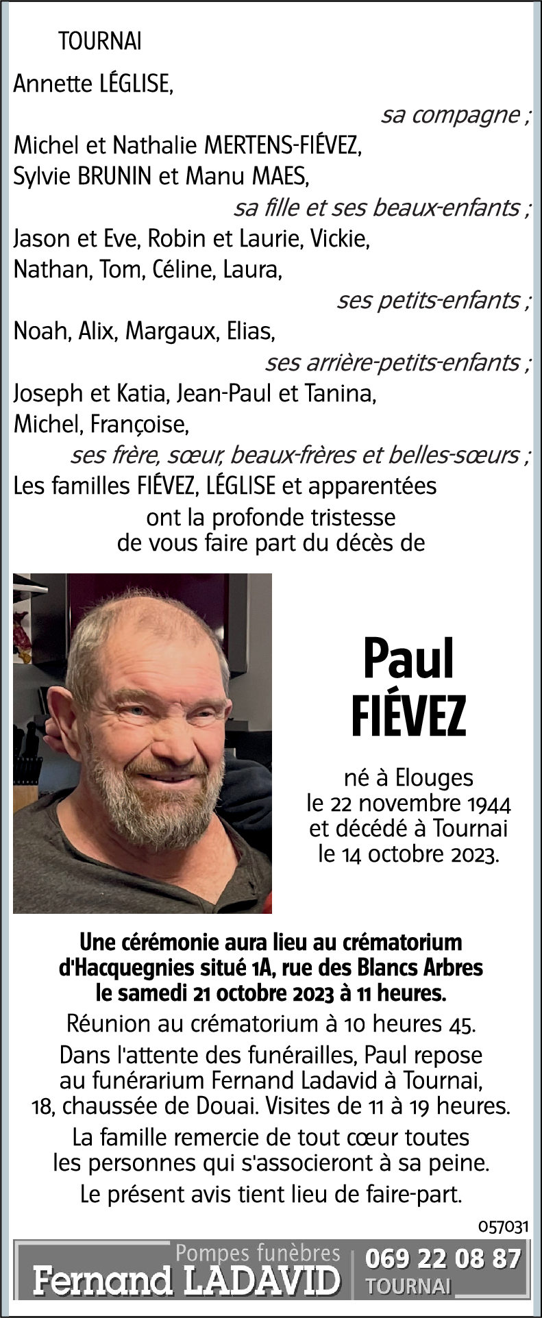 Paul FIÉVEZ