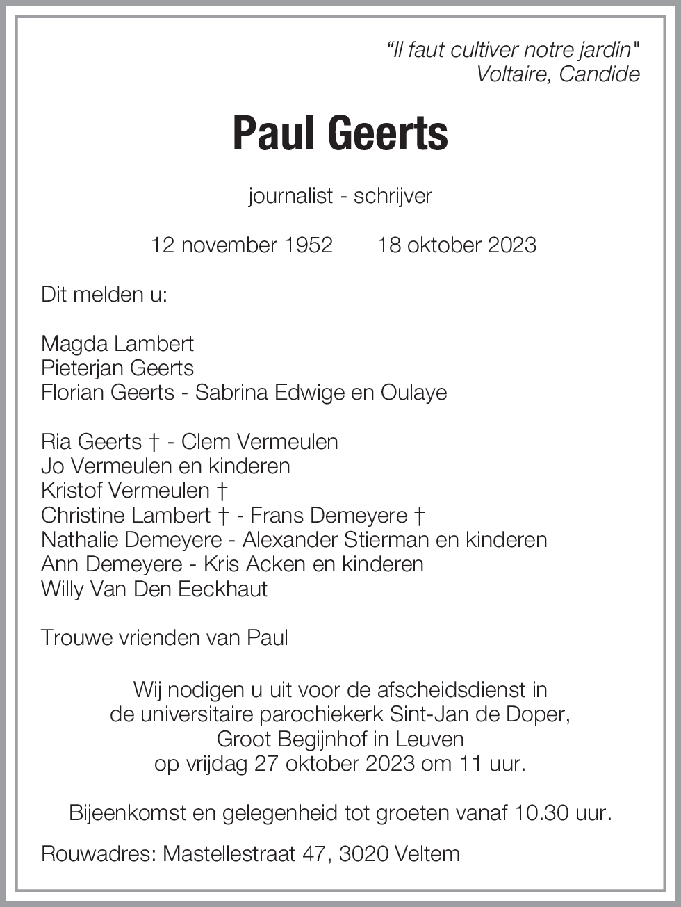 paul Geerts