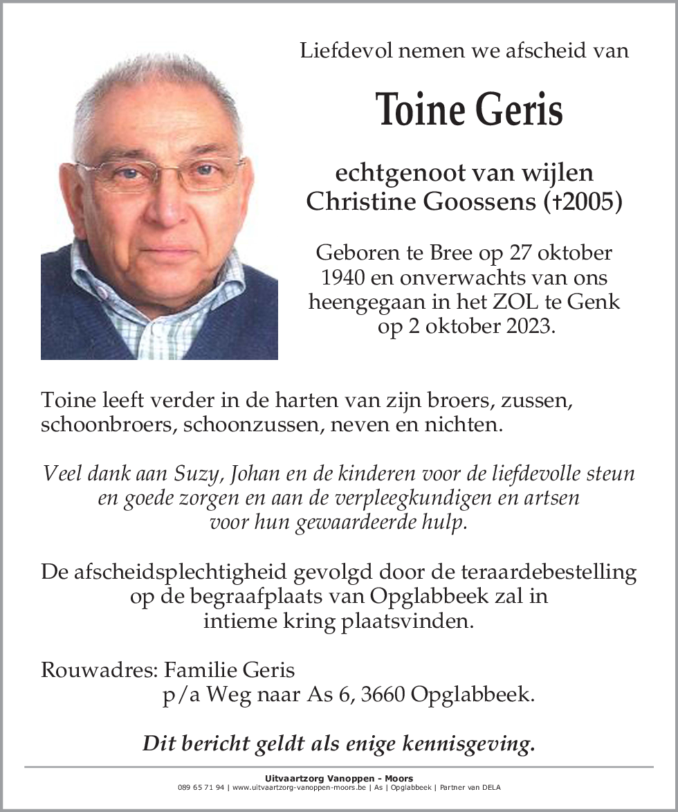 Toine Geris