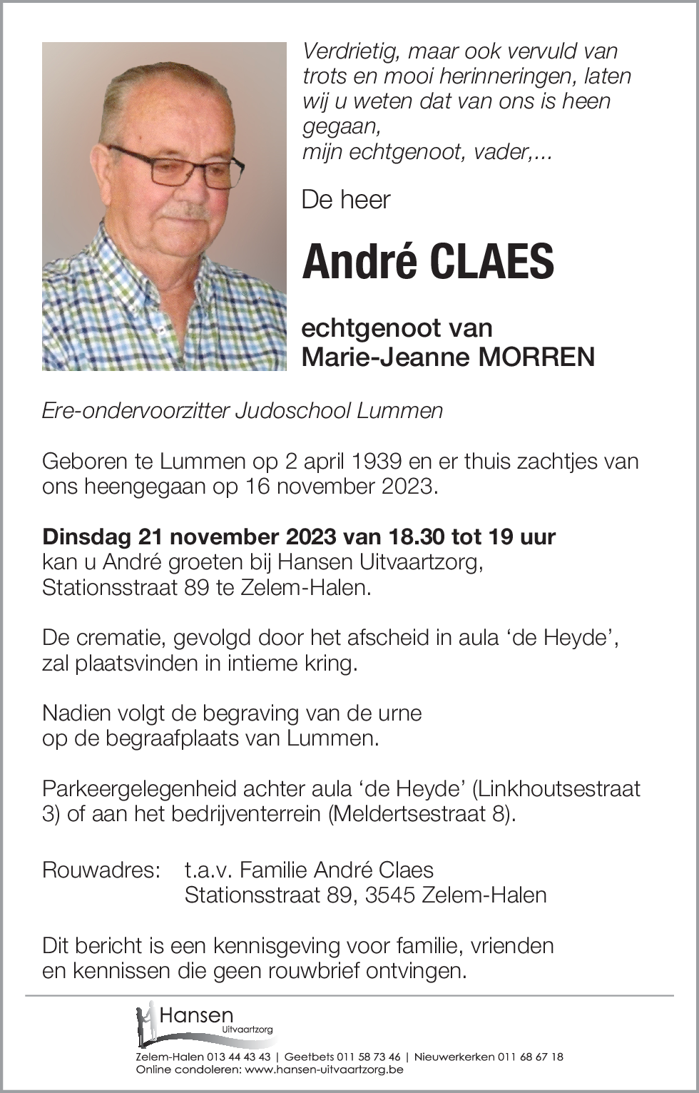 André CLAES