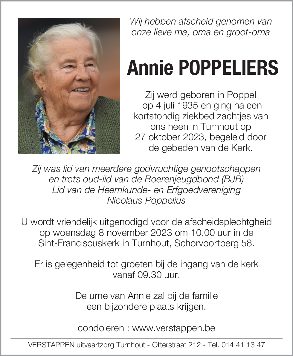 Annie Poppeliers