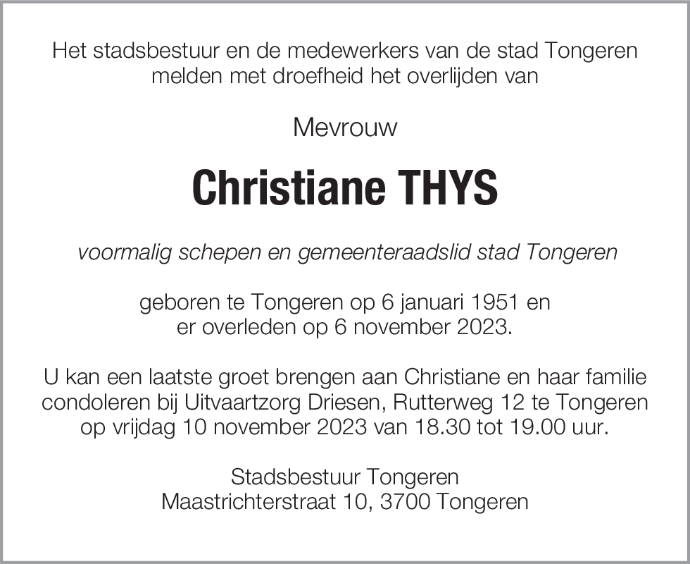 Christiane Thys