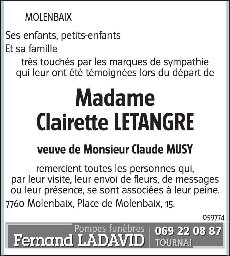 Clairette LETANGRE