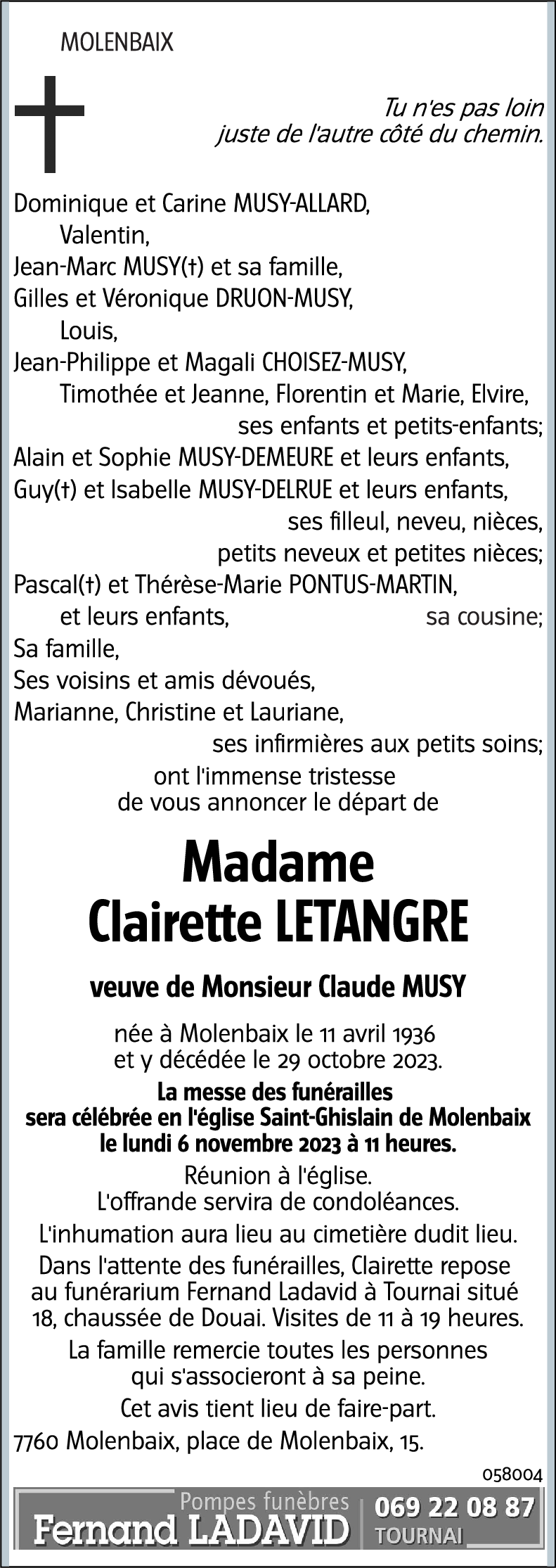 Clairette LETANGRE