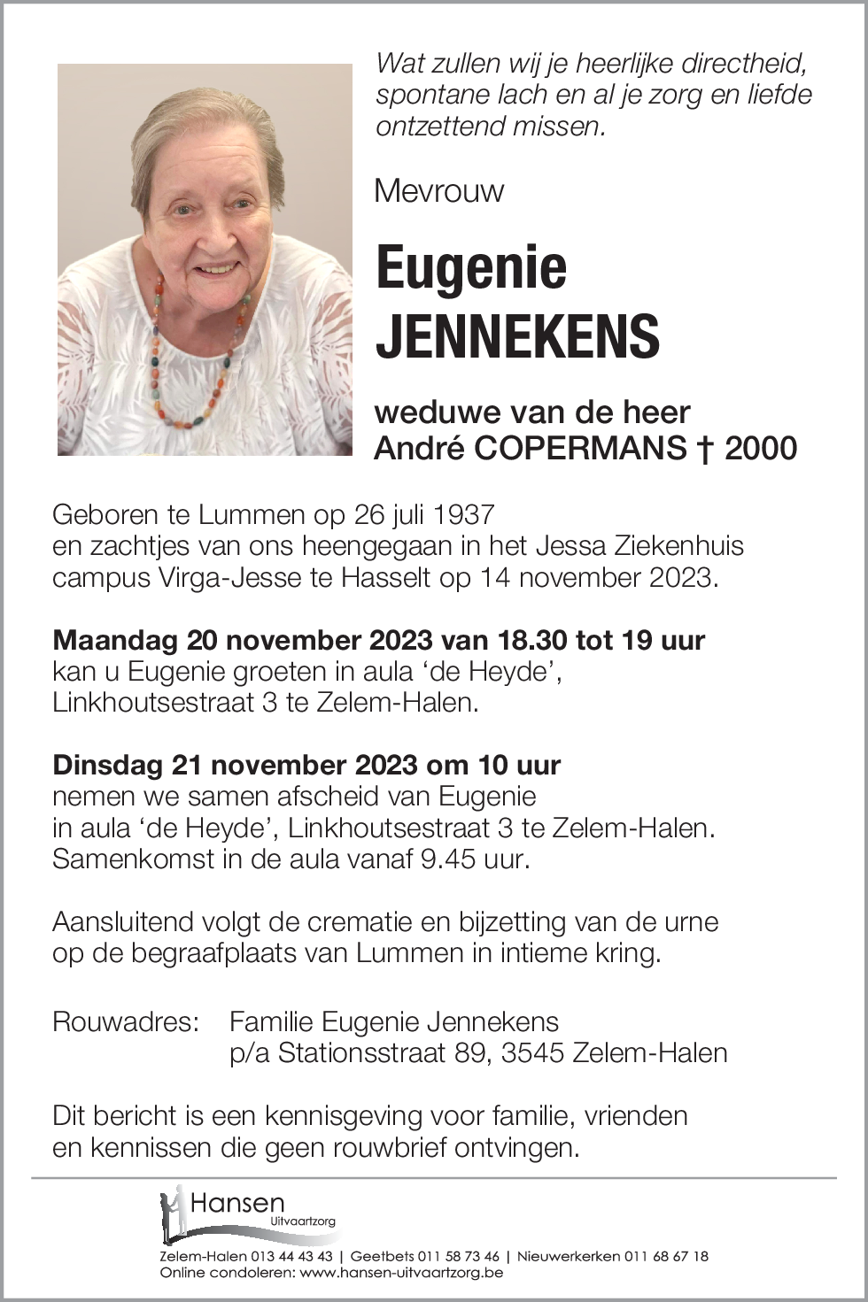 Eugenie JENNEKENS