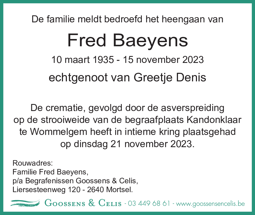 Fred Baeyens