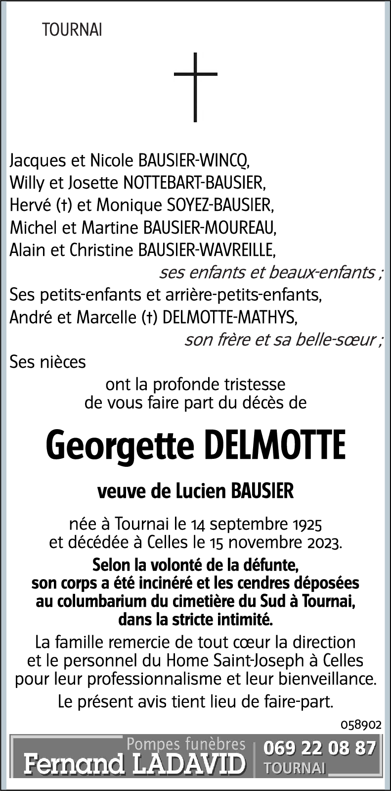 Georgette DELMOTTE