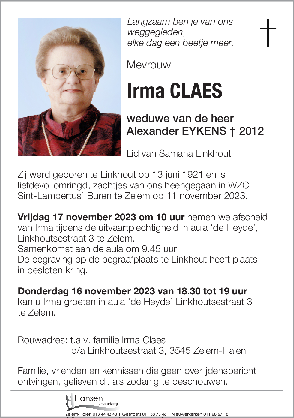 Irma CLAES