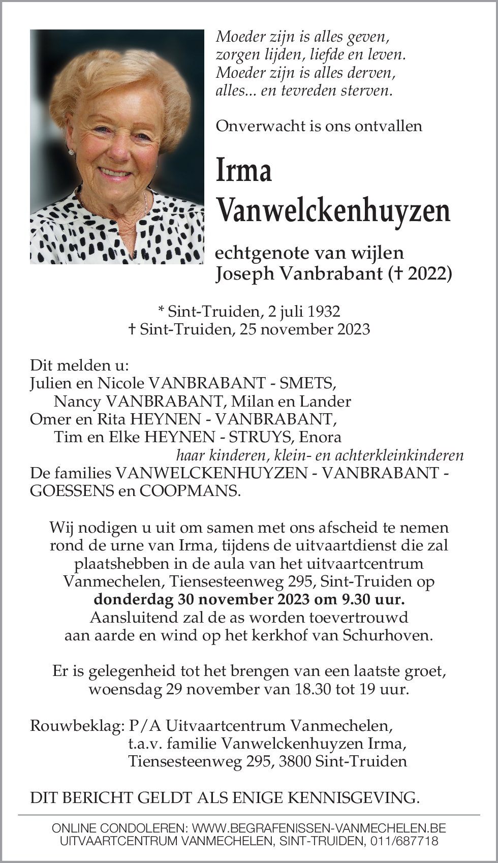 Irma Vanwelckenhuyzen