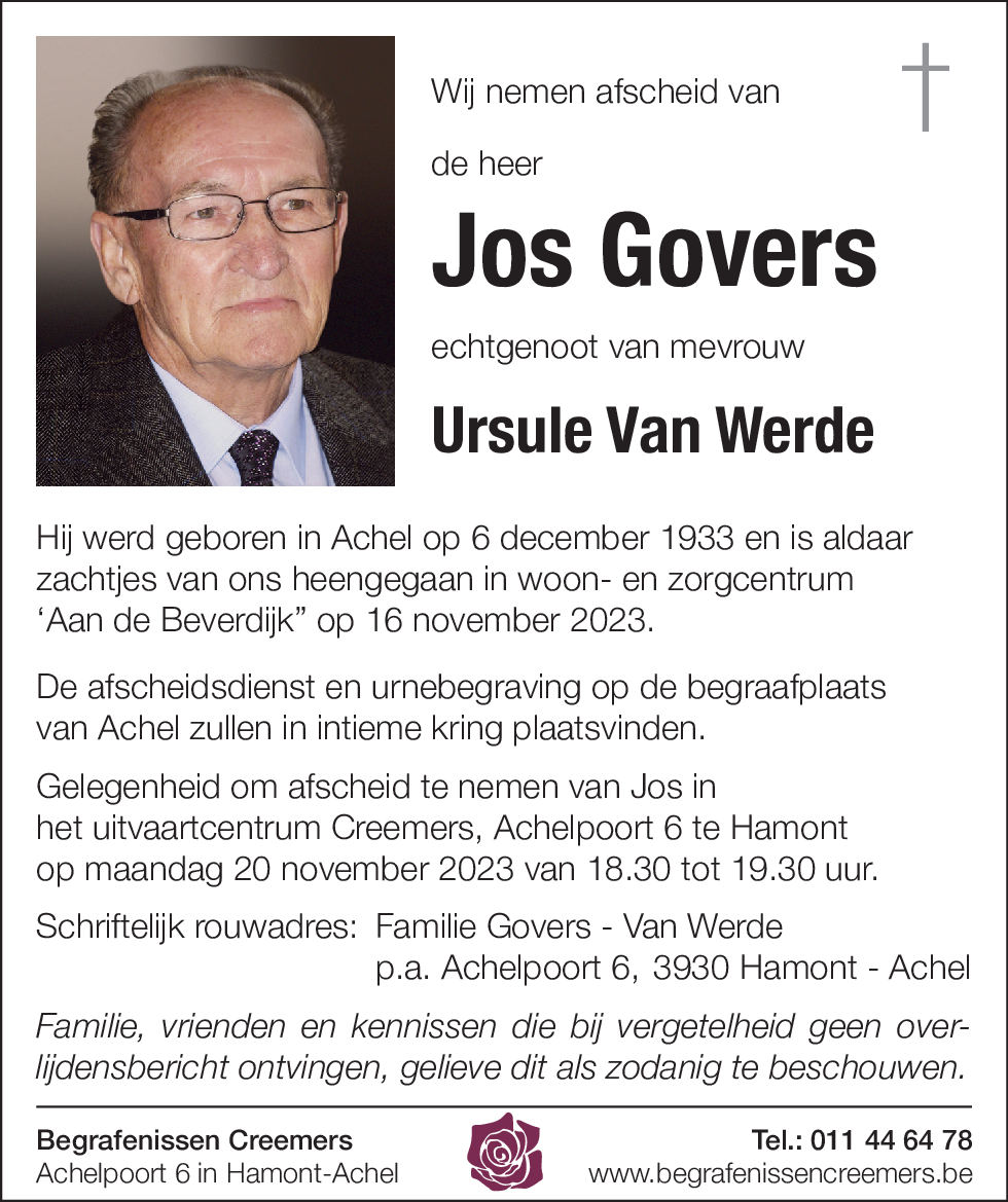 Jos Govers