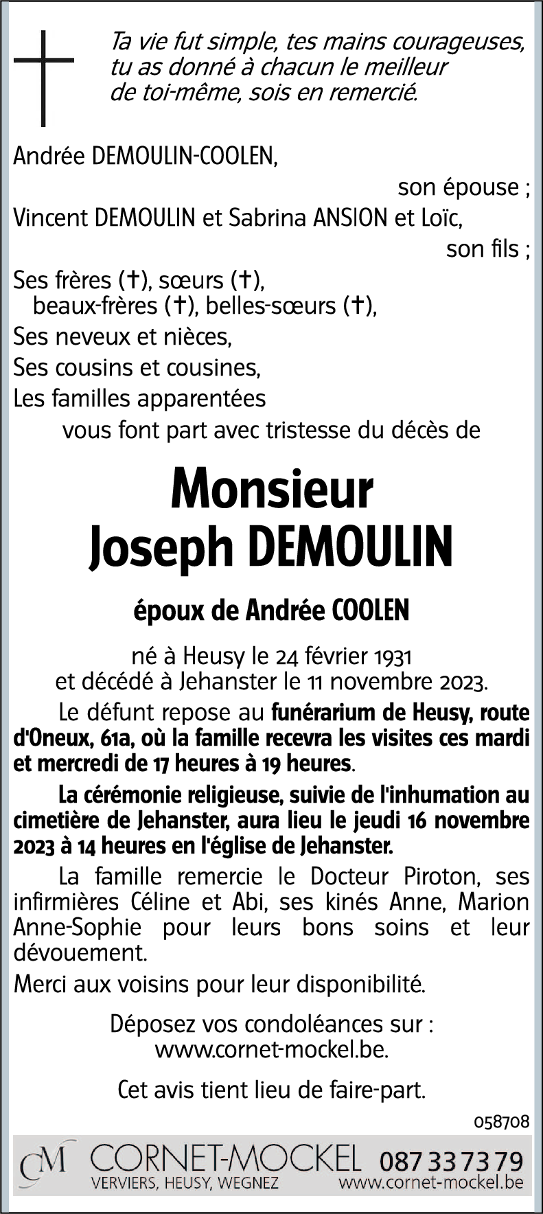 Joseph DEMOULIN