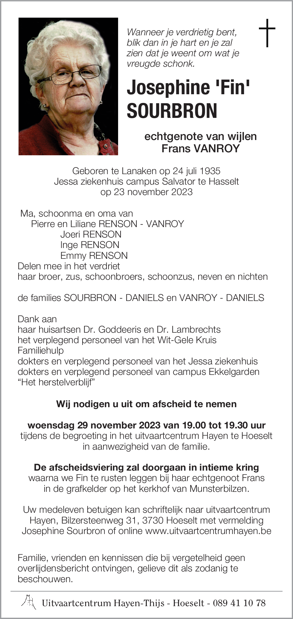 Josephine 'Fin' SOURBRON