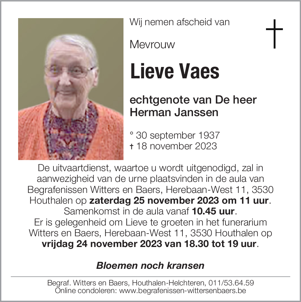 Lieve Vaes