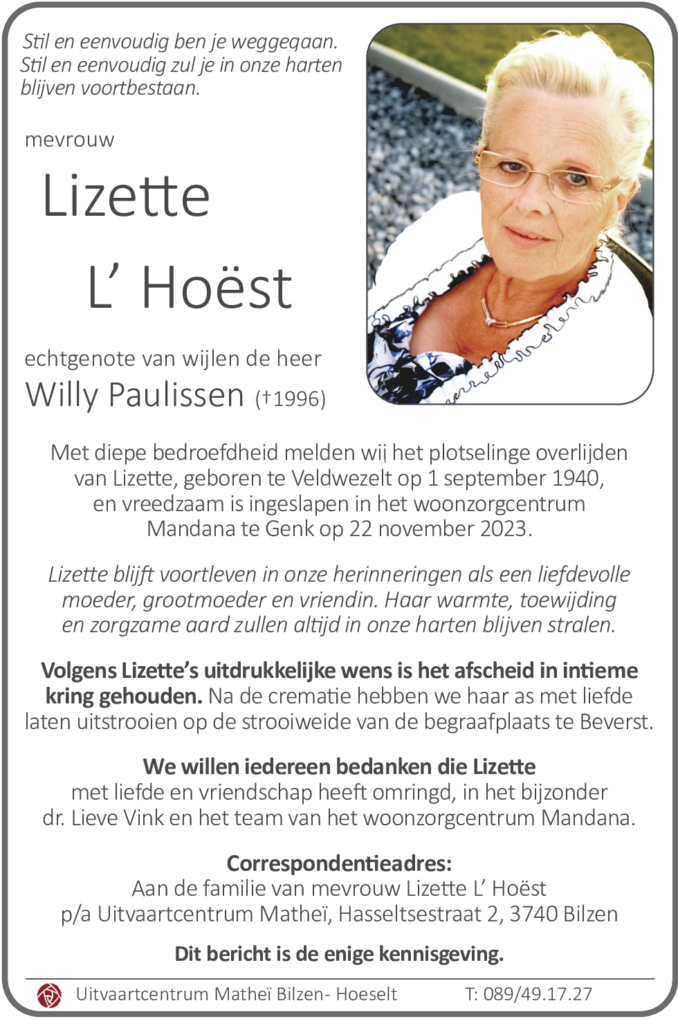 Lizette L'Hoëst