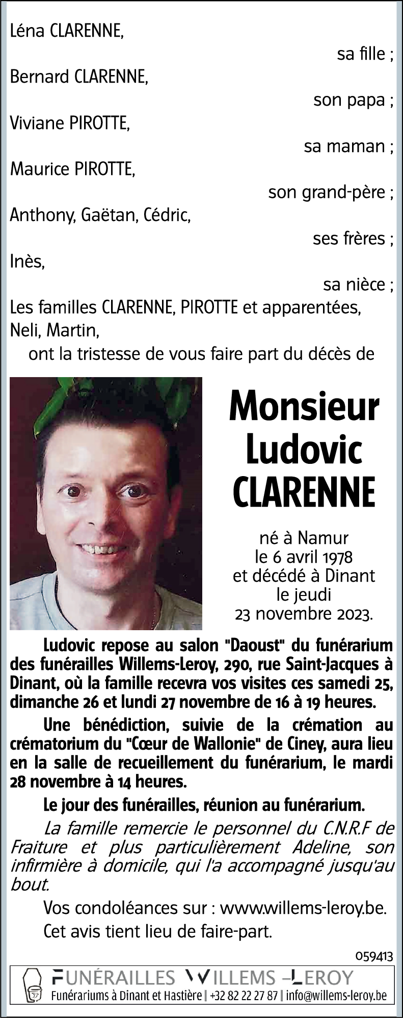 Ludovic CLARENNE