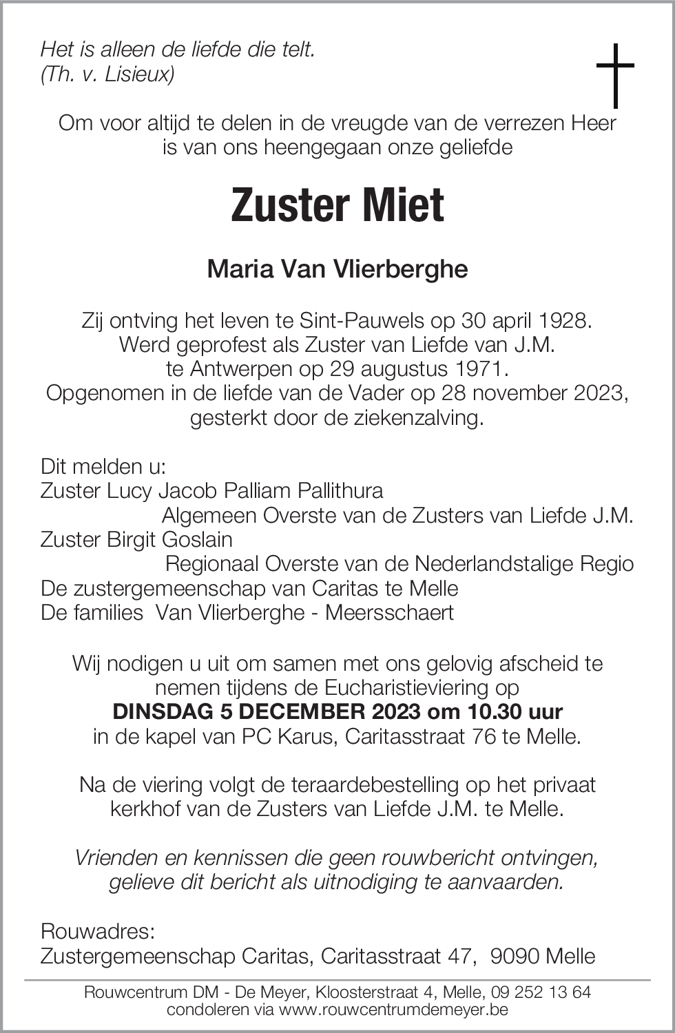Maria Van Vlierberghe