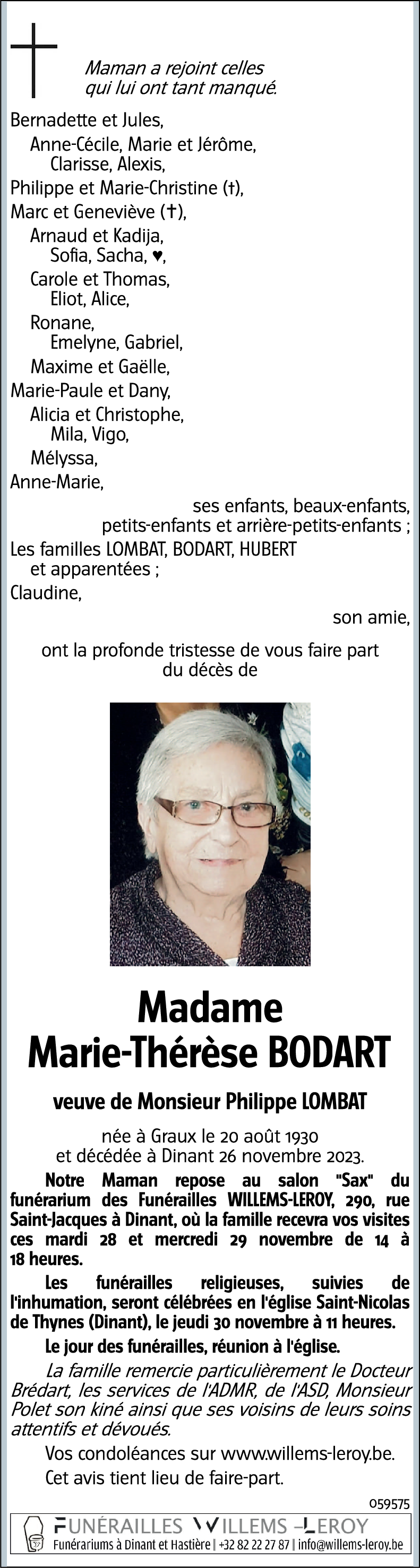 Marie-Thérèse BODART