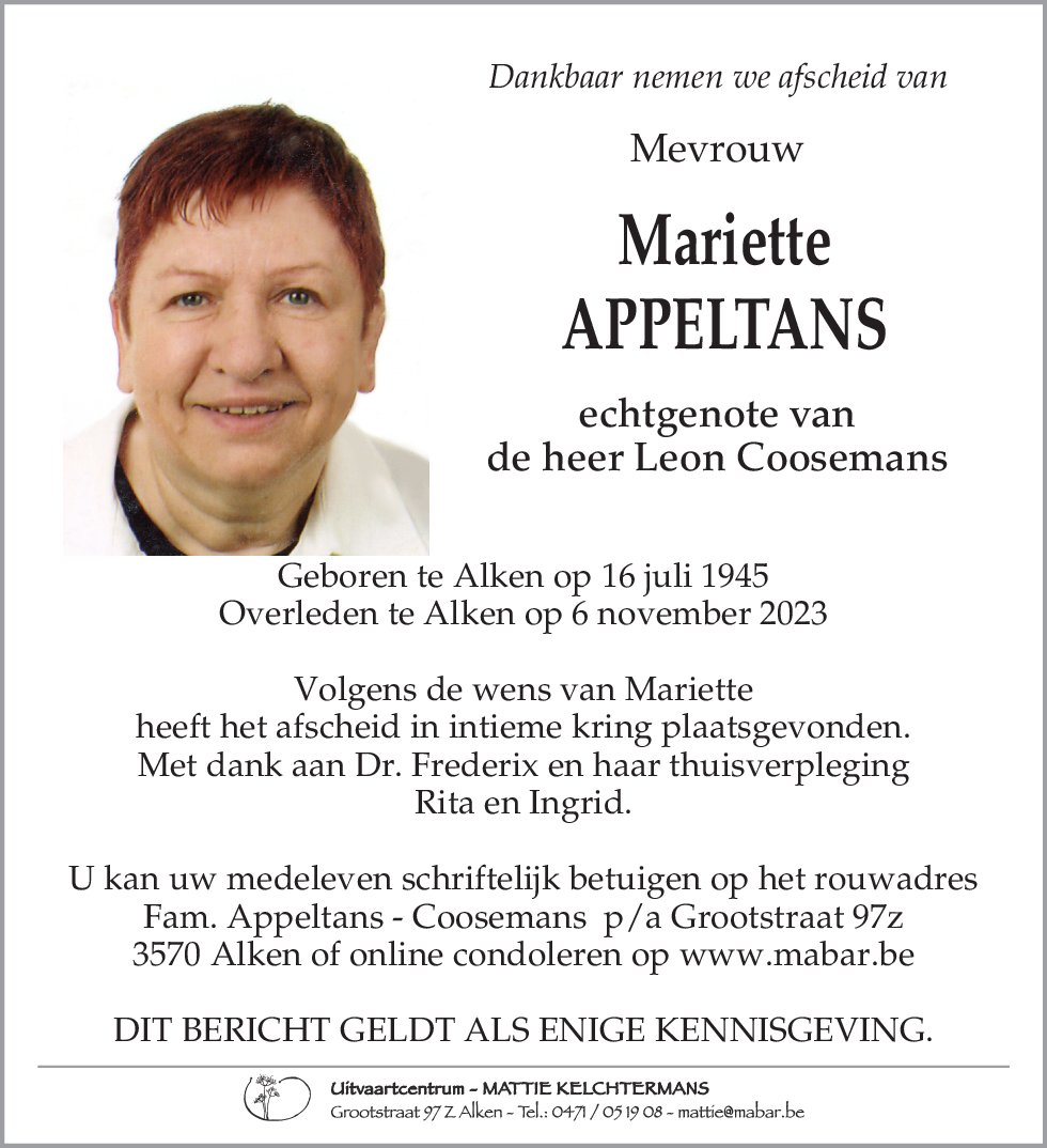Mariette Appeltans