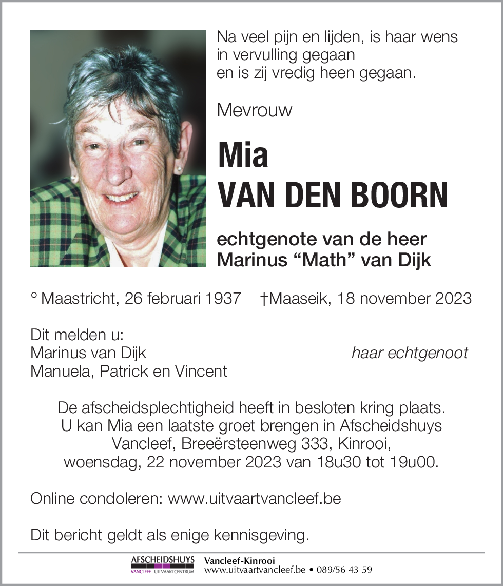 Mia van den Boorn