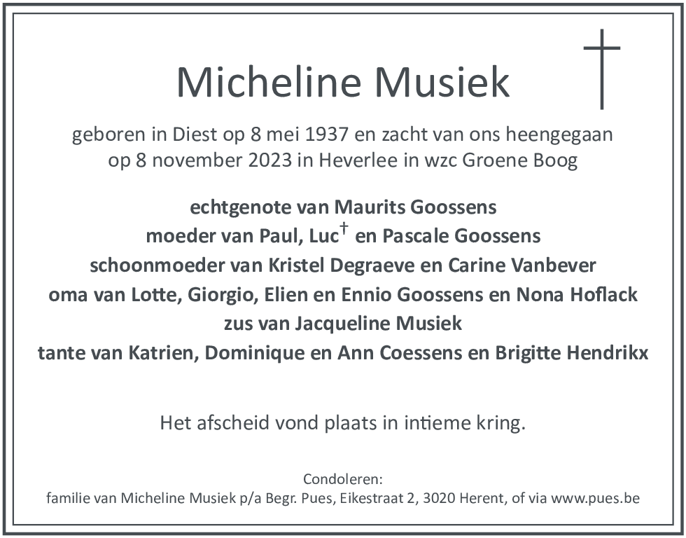 Micheline Musiek