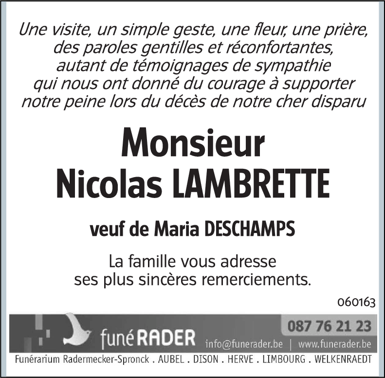 Nicolas LAMBRETTE