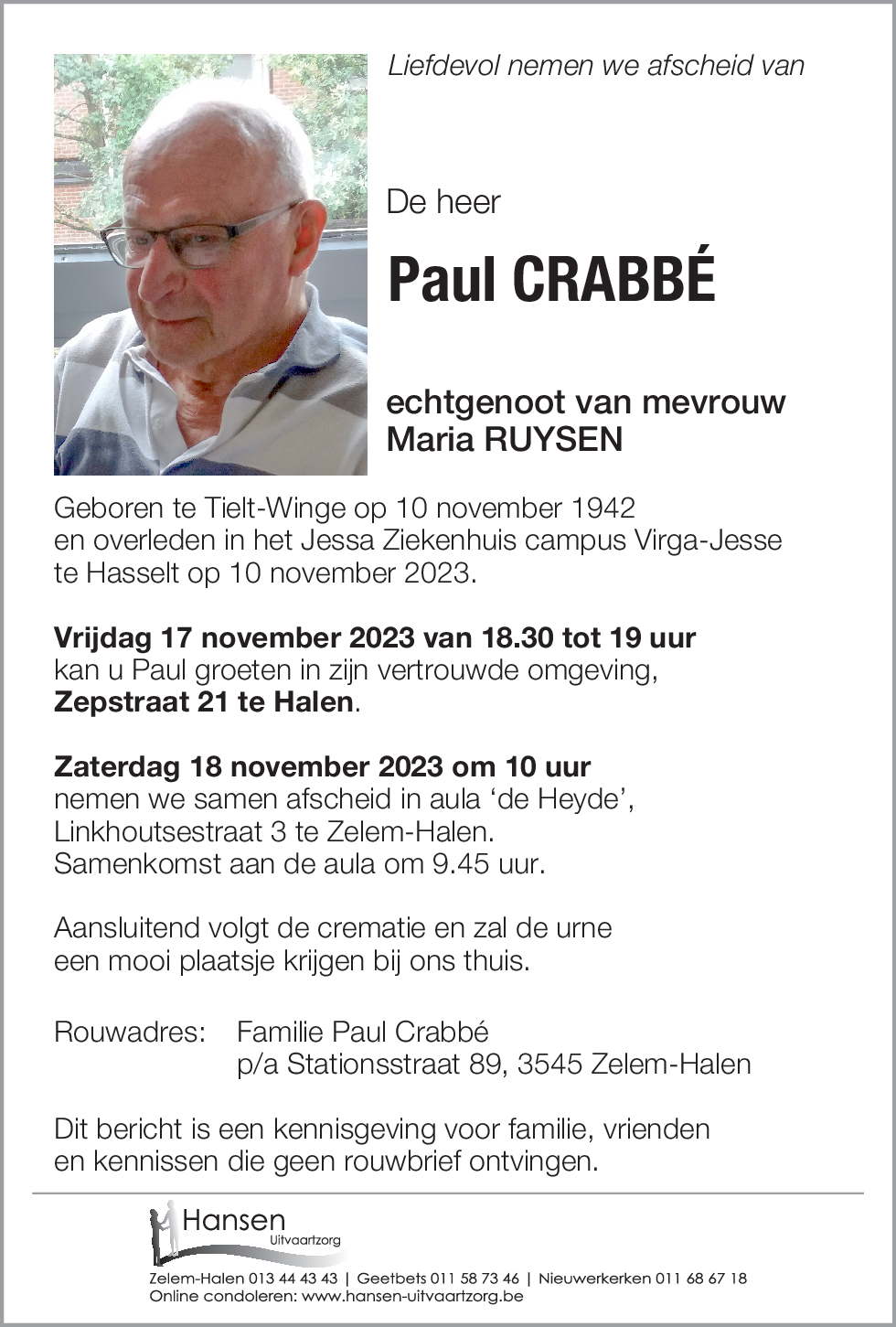 Paul CRABBÉ