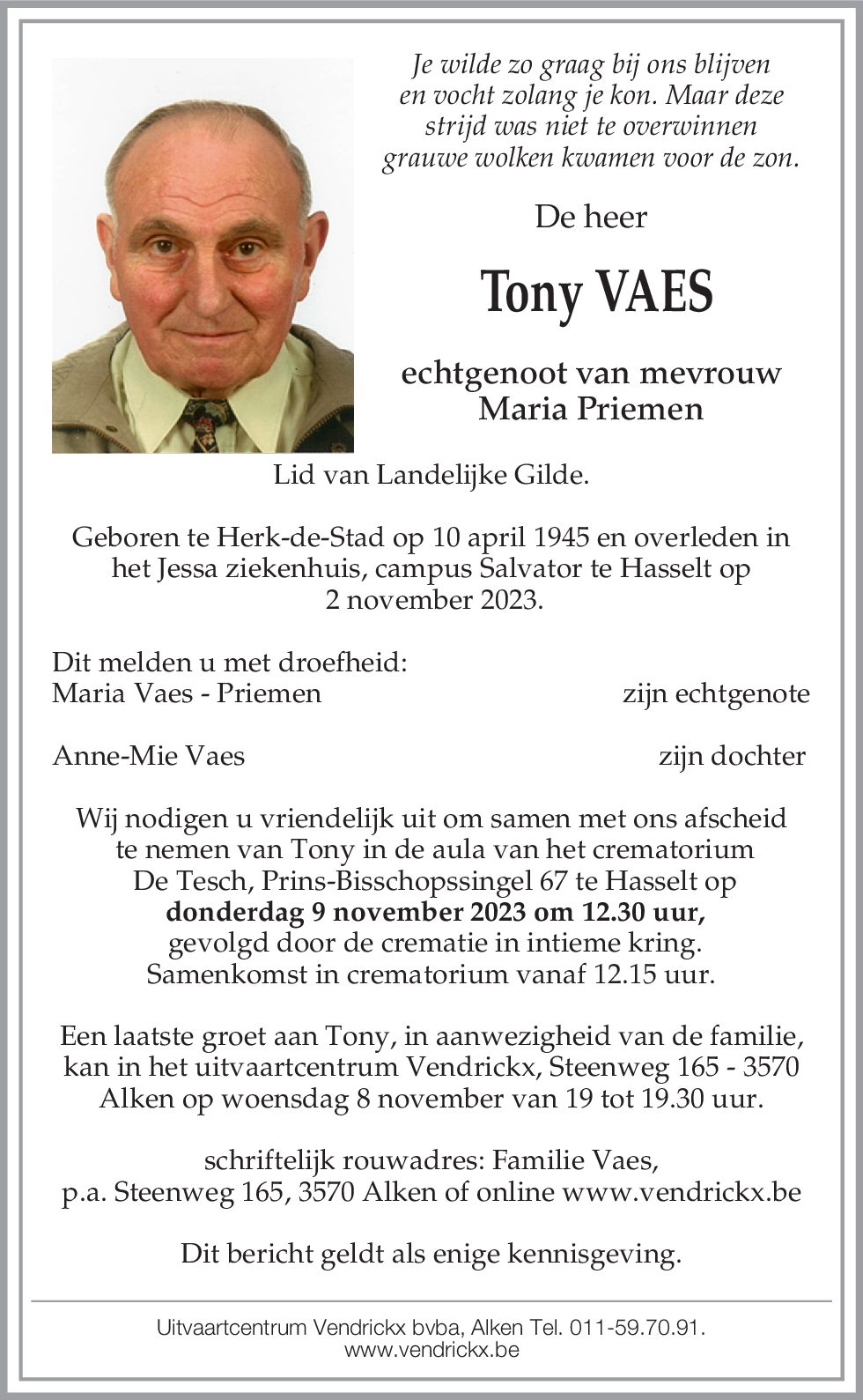 Tony Vaes