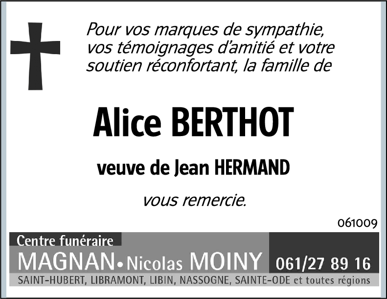 Alice BERTHOT