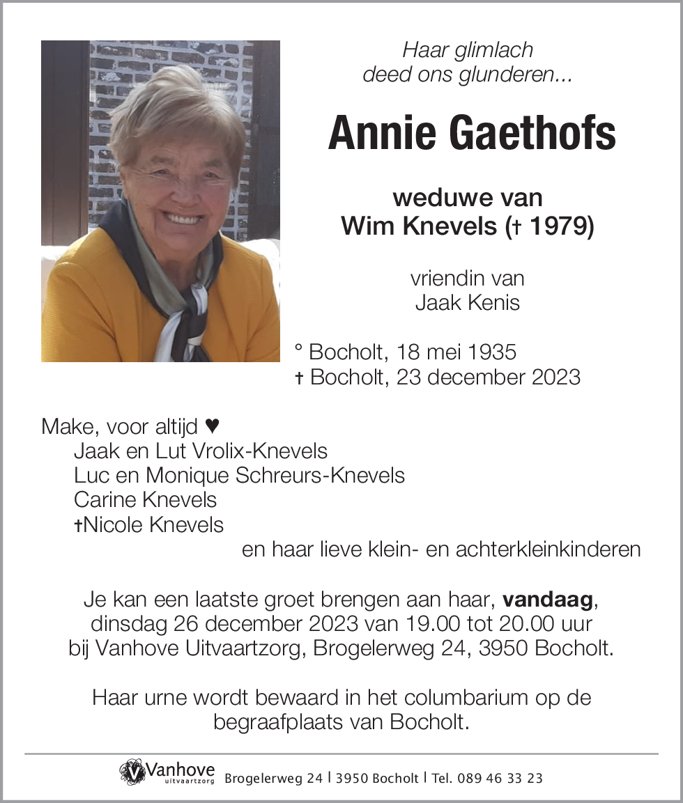 Annie Gaethofs