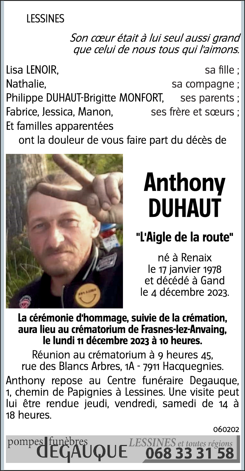 Anthony DUHAUT