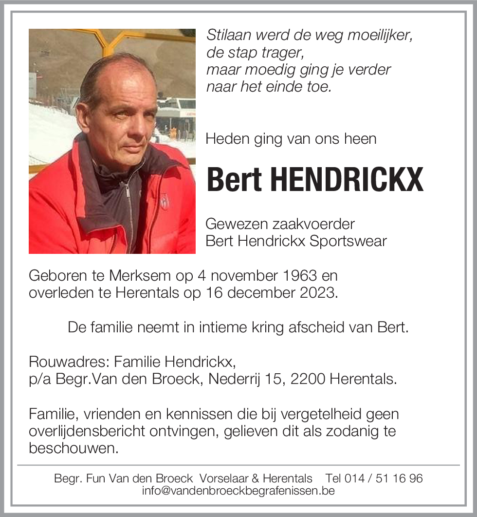 Bert Hendrickx