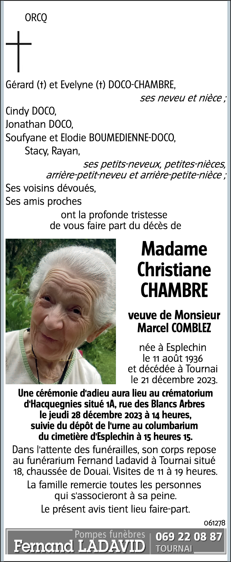 Christiane CHAMBRE