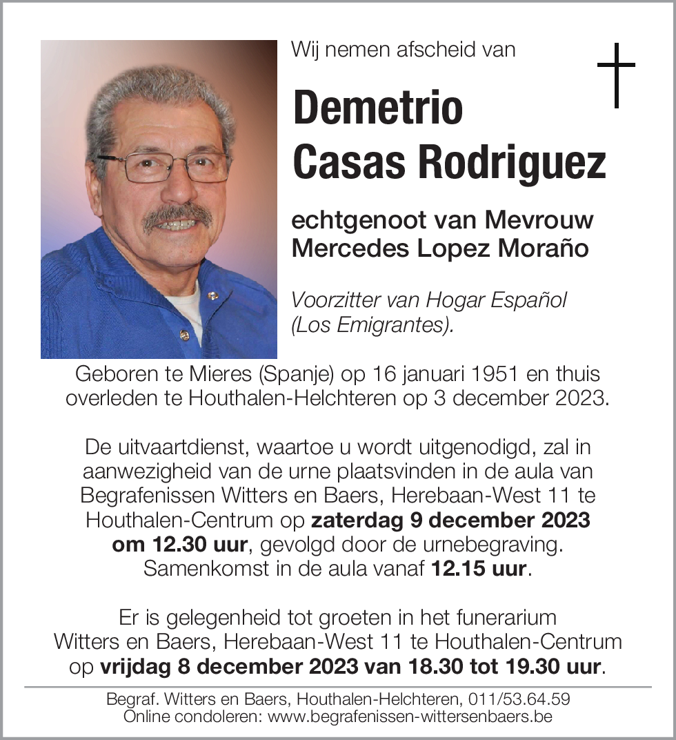 Demetrio Casas Rodriguez