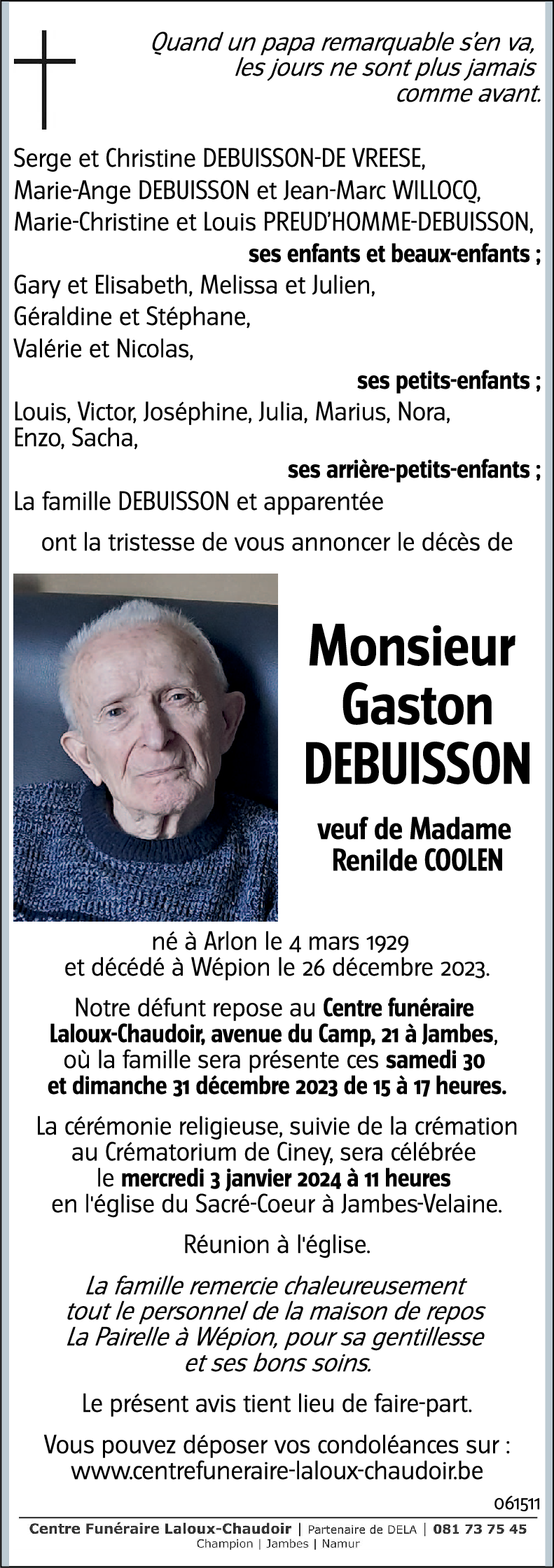 Gaston DEBUISSON